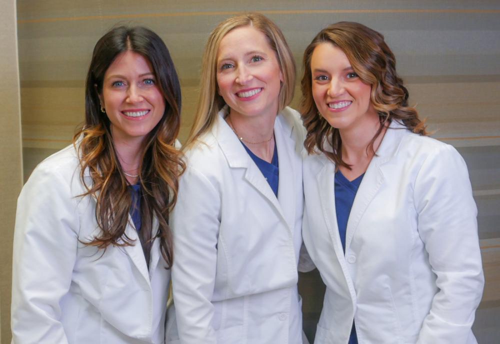 Dr. Geiger, Dr. Jones, and Dr. Miller-Mouchaham at Southeast Family Dental